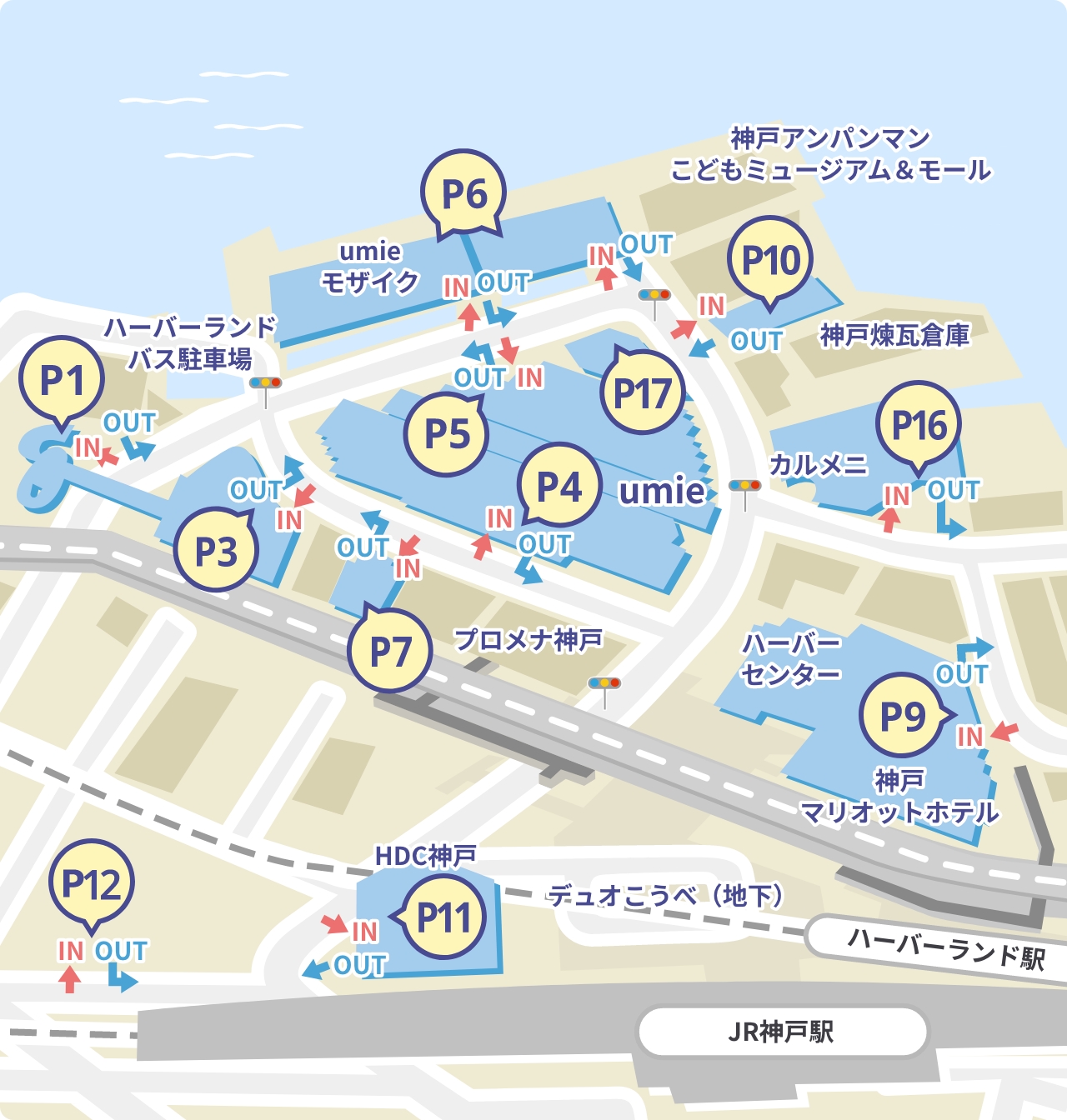 神戸Umie駐車場の完全攻略｜最大7時間無料の裏ワザと混雑回避術