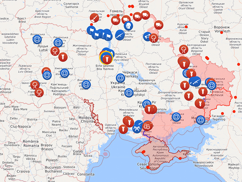 War in Ukraine Live Map