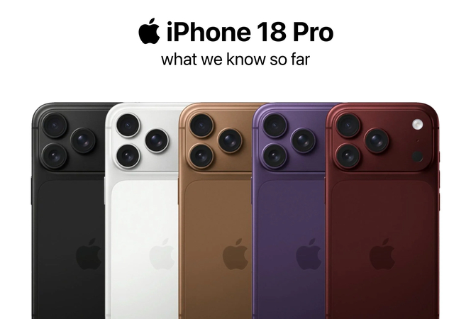 Iphone 18 Pro Max Colors Include Burgundy, Glacier, Silver and Black