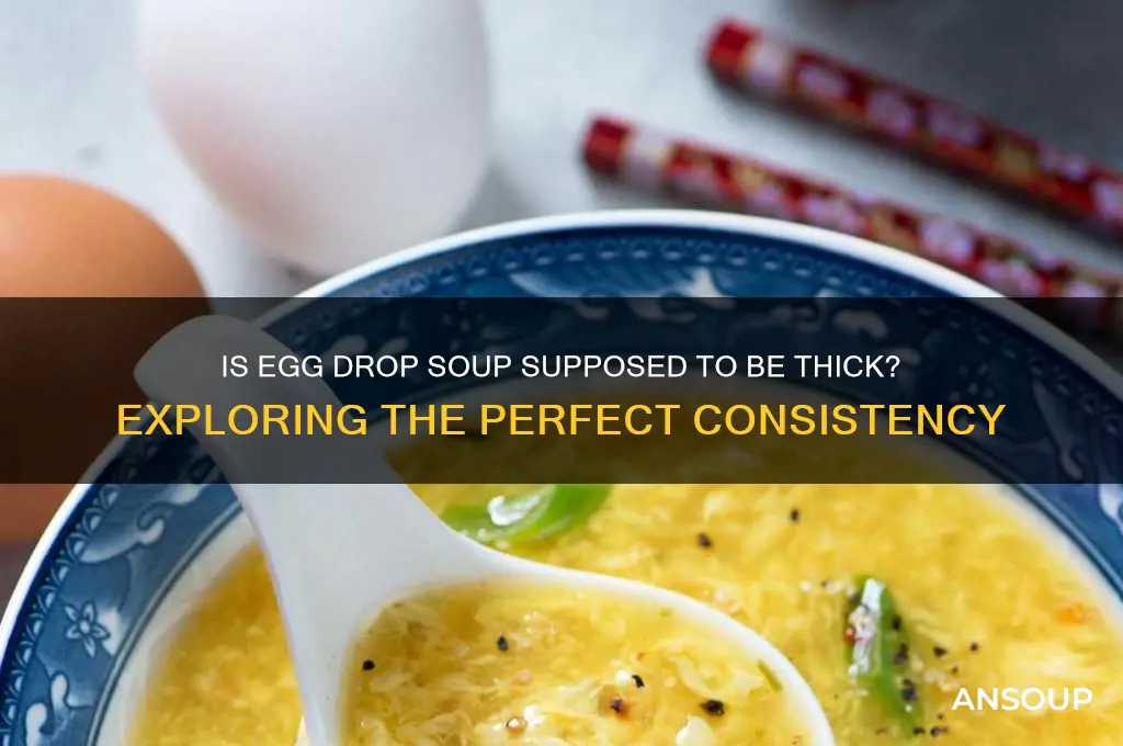 Is Egg Drop Soup Supposed to Be Thick