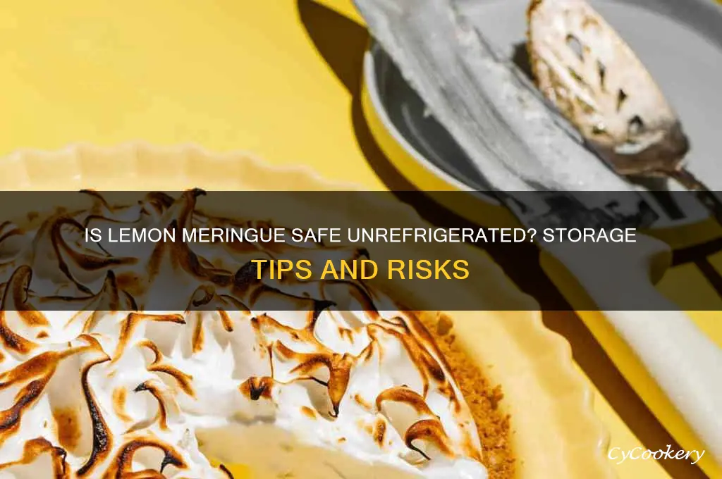 Does Lemon Meringue Need to Be Refrigerated