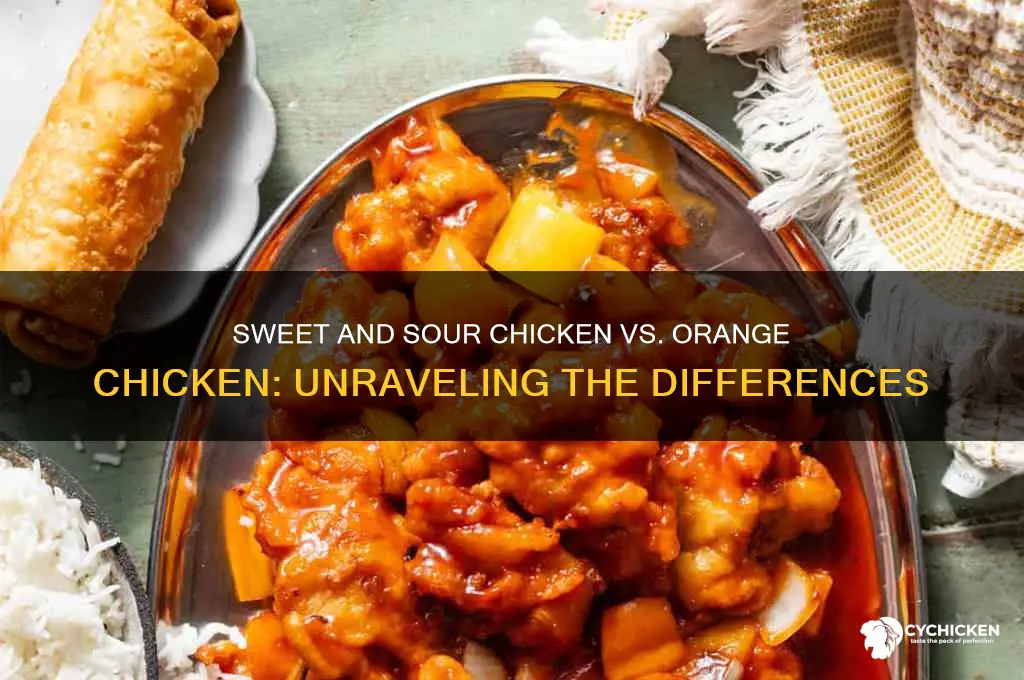 Is Sweet and Sour Chicken the Same as Orange Chicken