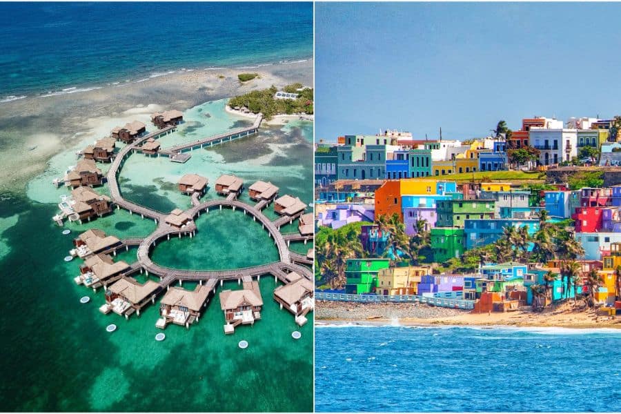 Puerto Rico and Jamaica