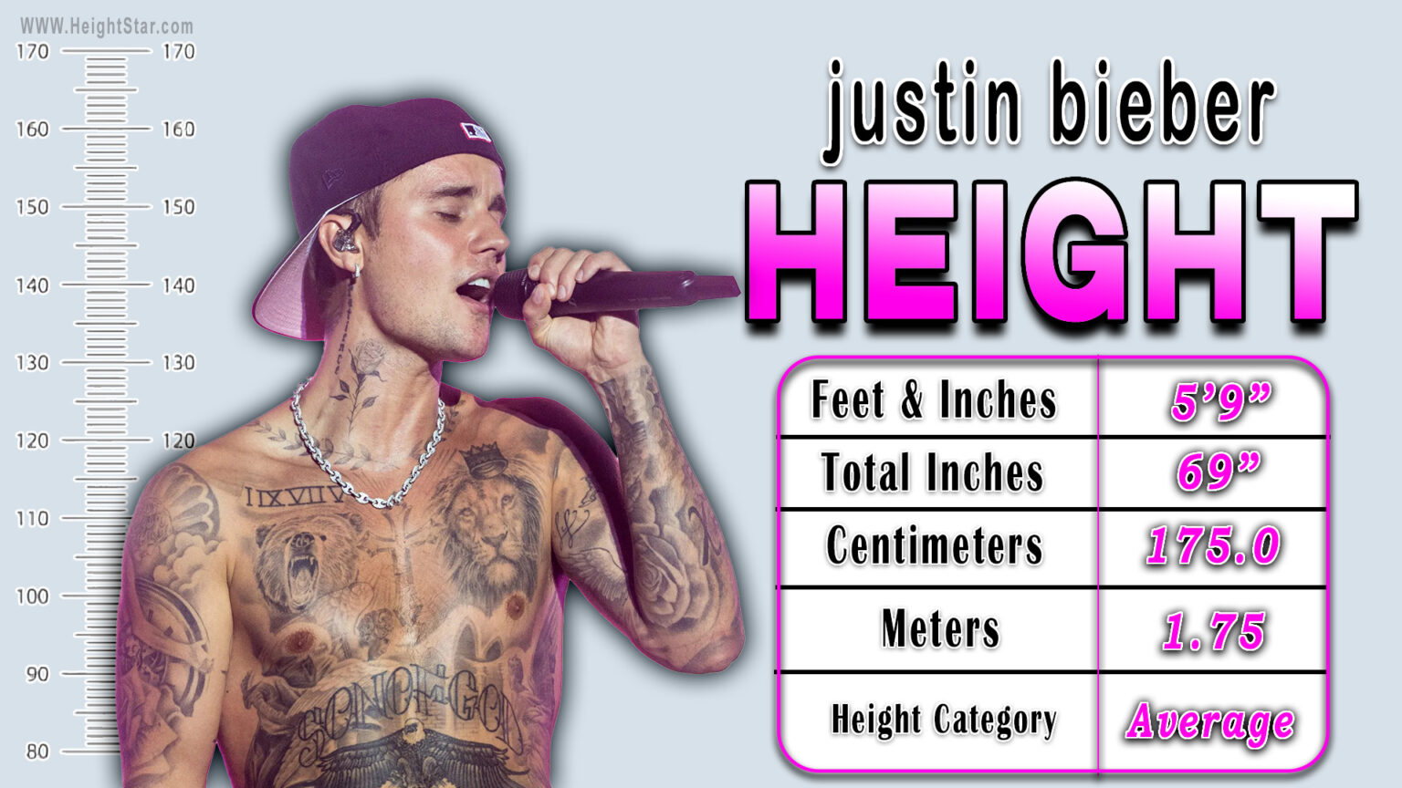 How Tall Is Justin Bieber in Ft