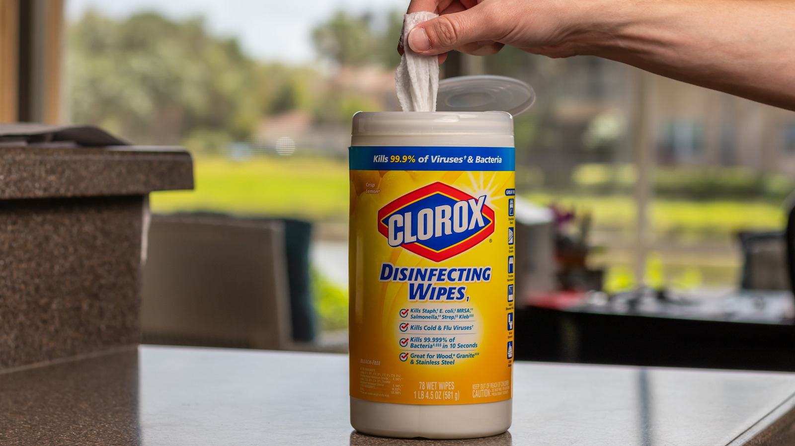 Clorox Wipes in Microwave