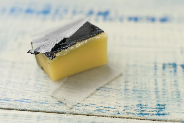 Cheese Typically Wrapped in Paraffin