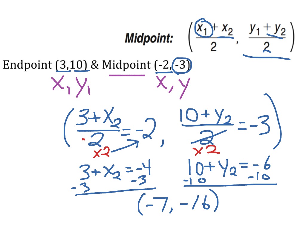 How to Find Endpoint with Midpoint and One Endpoint