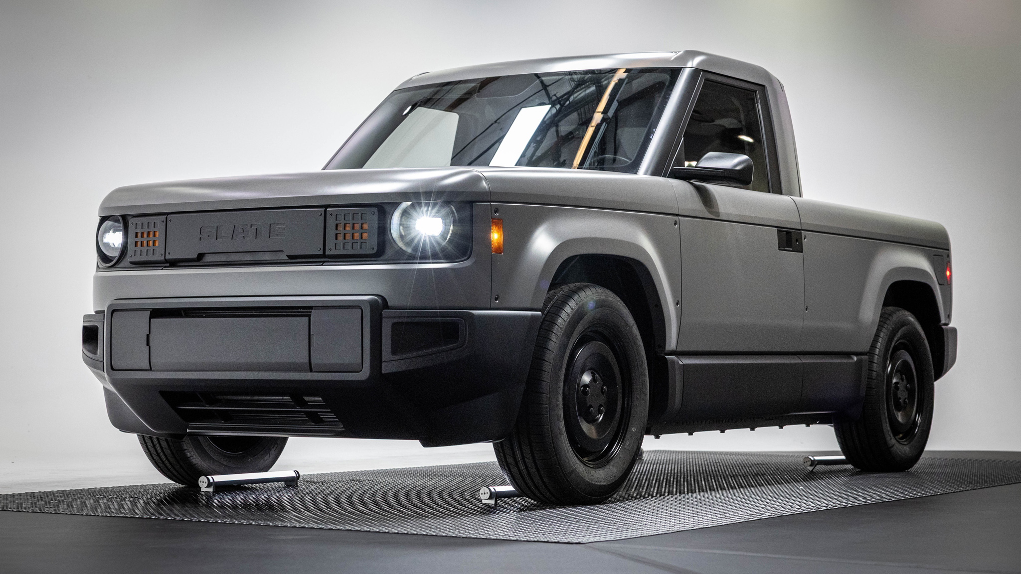 Slate Truck Pricing and Features over 100 Add on Options Including Speakers Storage and Towing Equipment