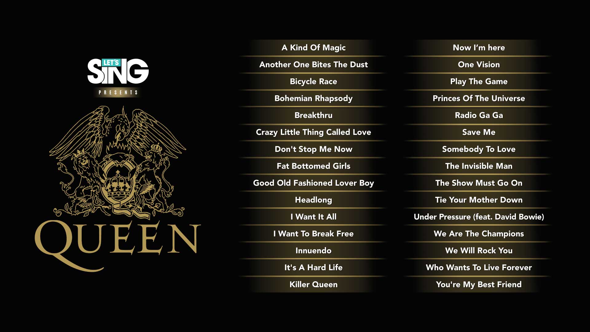 Queen Band Songs List