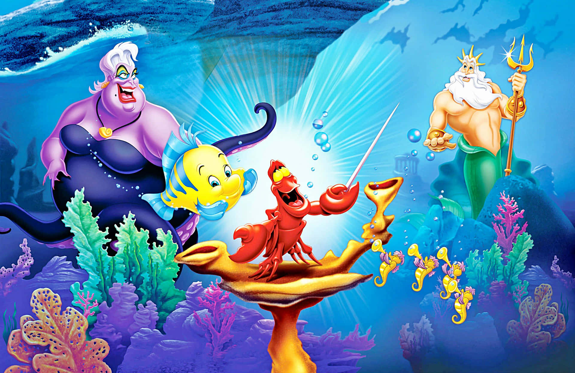 The Characters from the Little Mermaid