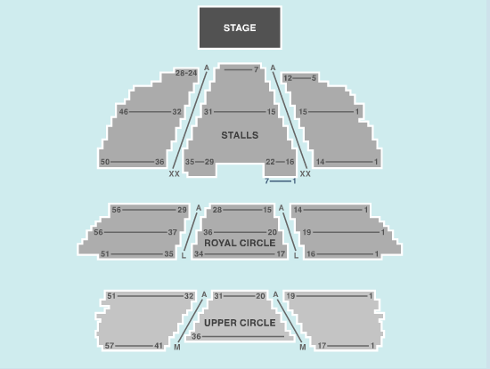 Seating Plan of the London Palladium