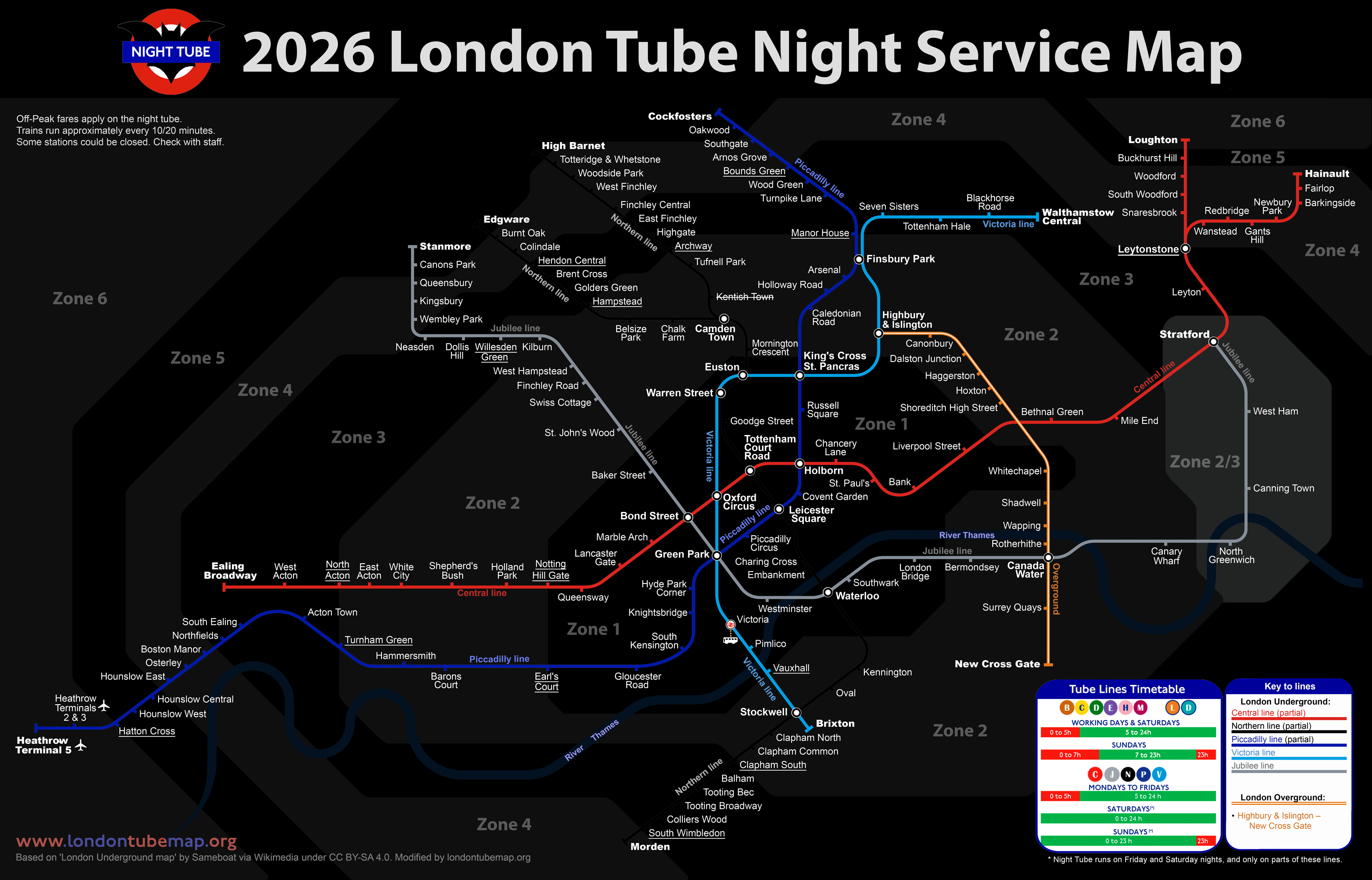 Do London Tubes Run All Night