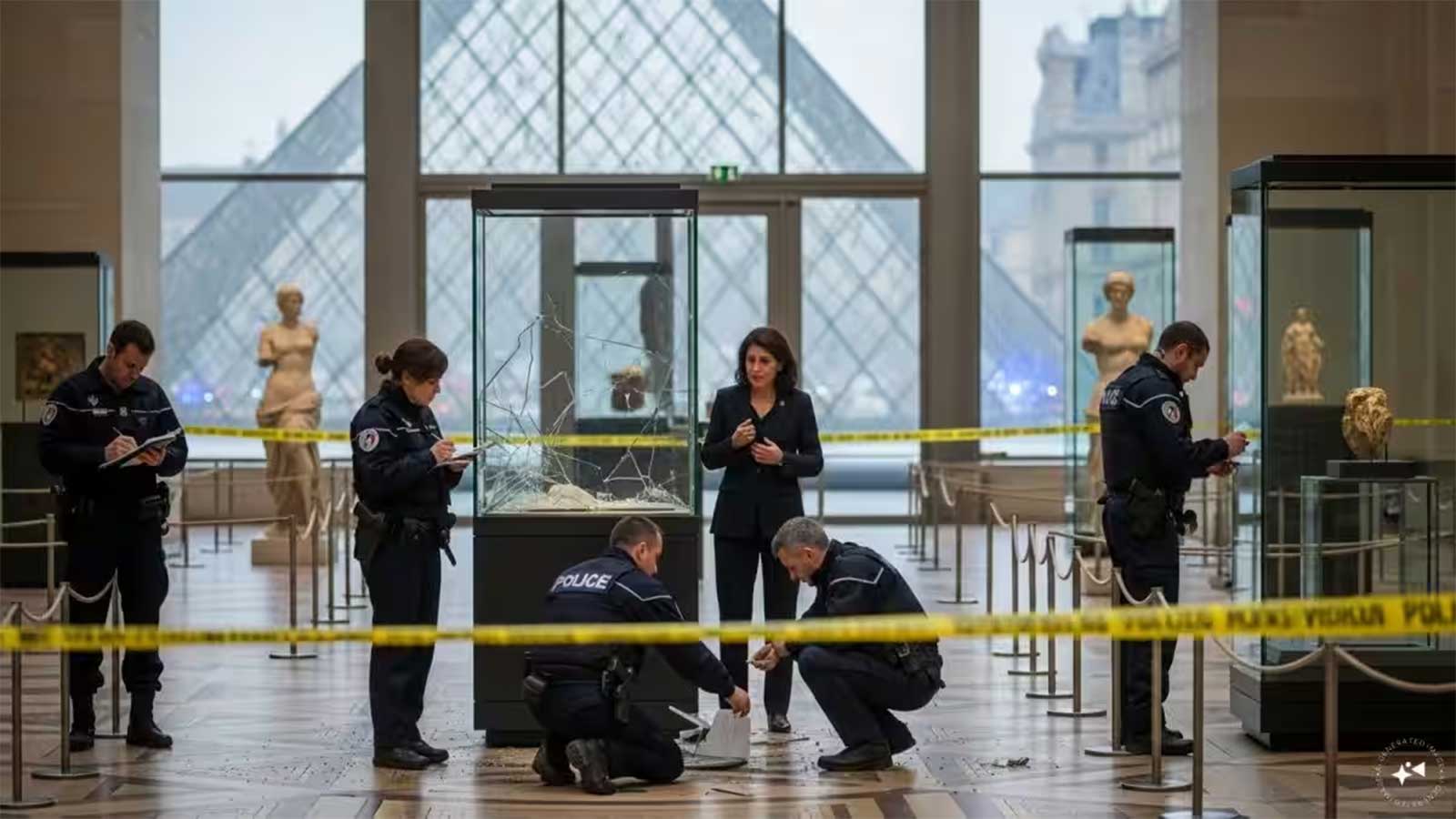 Detective Investigating Louvre