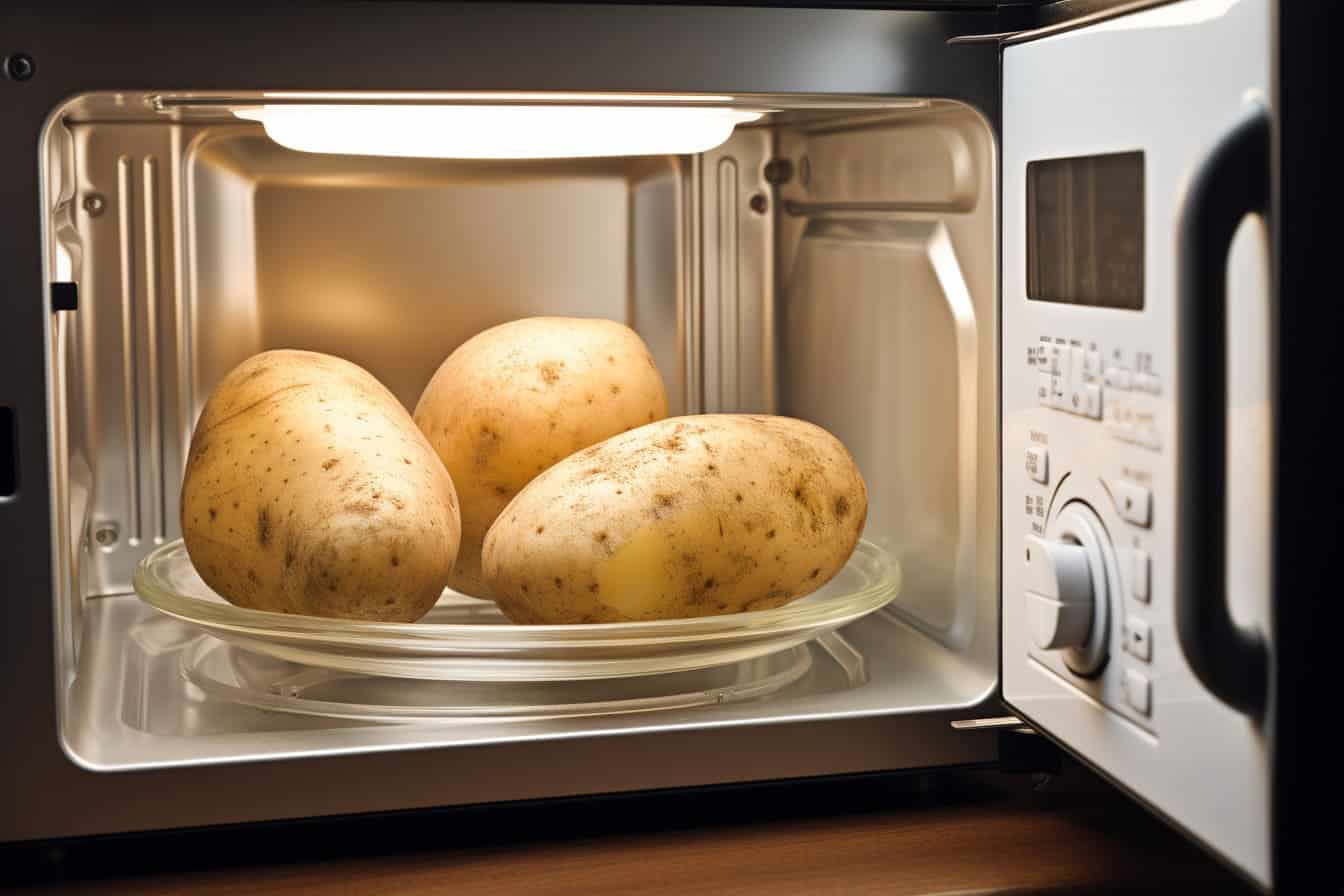 Potato Boiled in Microwave