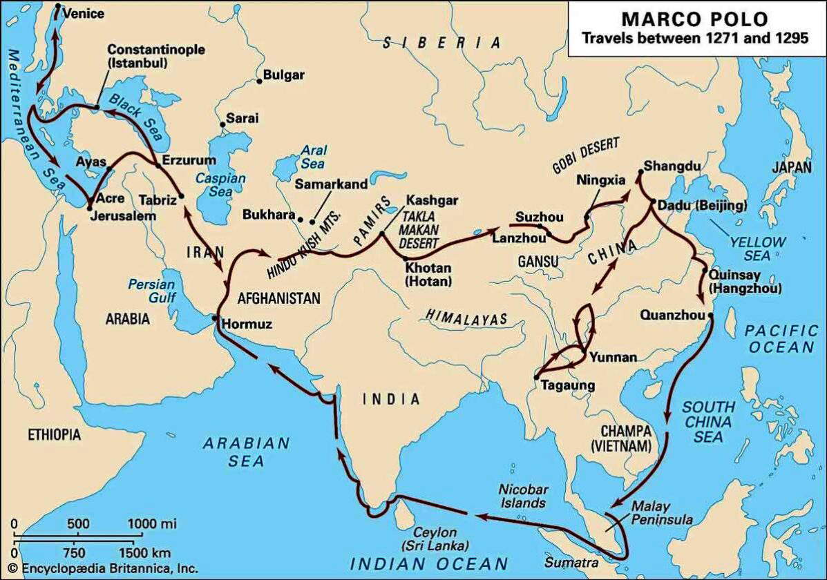 Path of Marco Polo