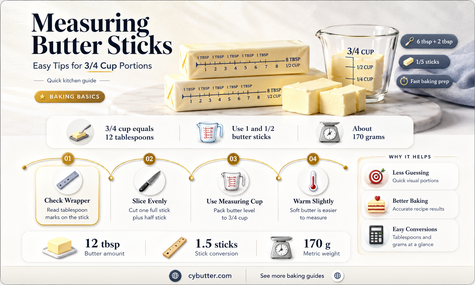How Many Sticks of Butter Is 3/4