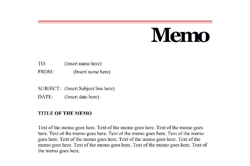 What Is a Memorandum Title