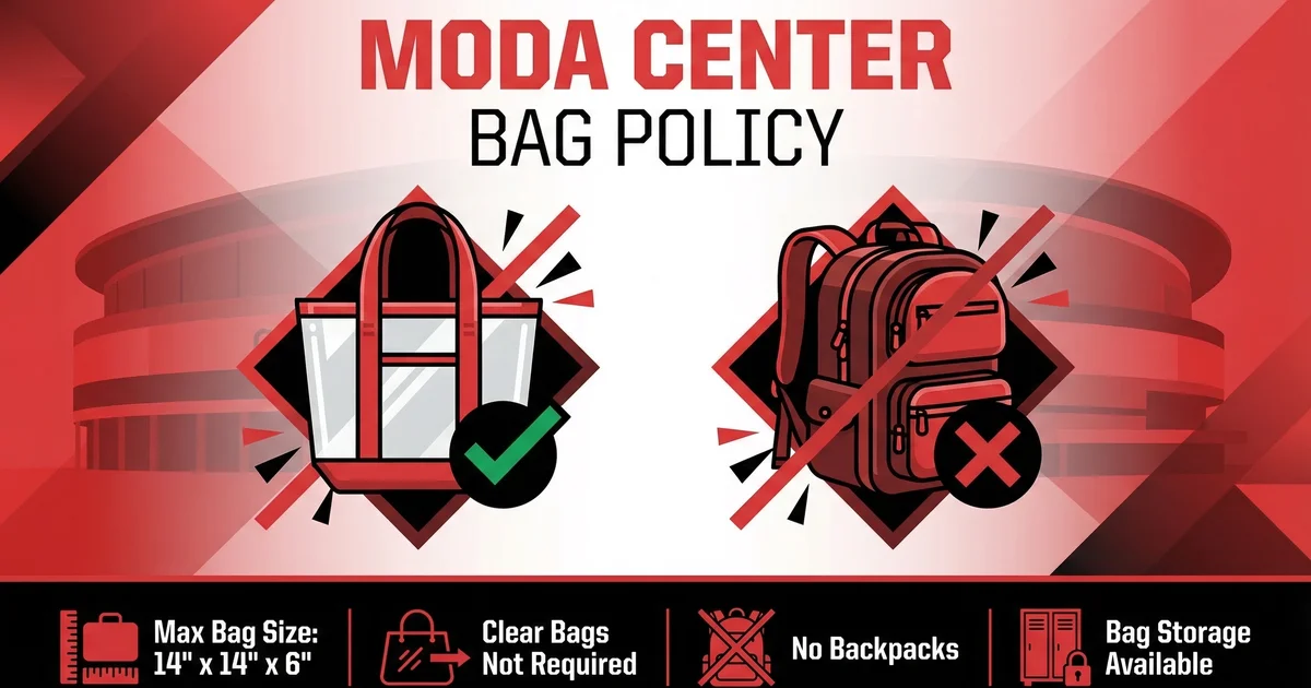 Bag Policy at Moda Center