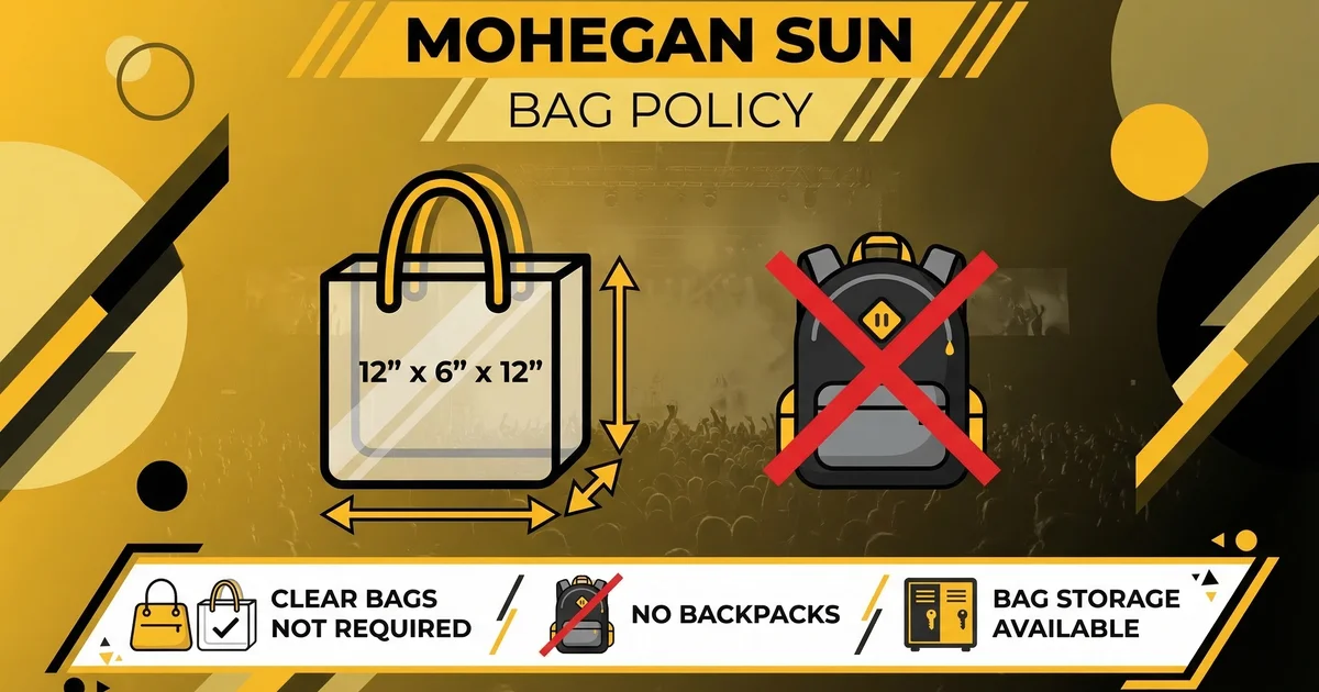 Bag Policy Mohegan Sun Arena