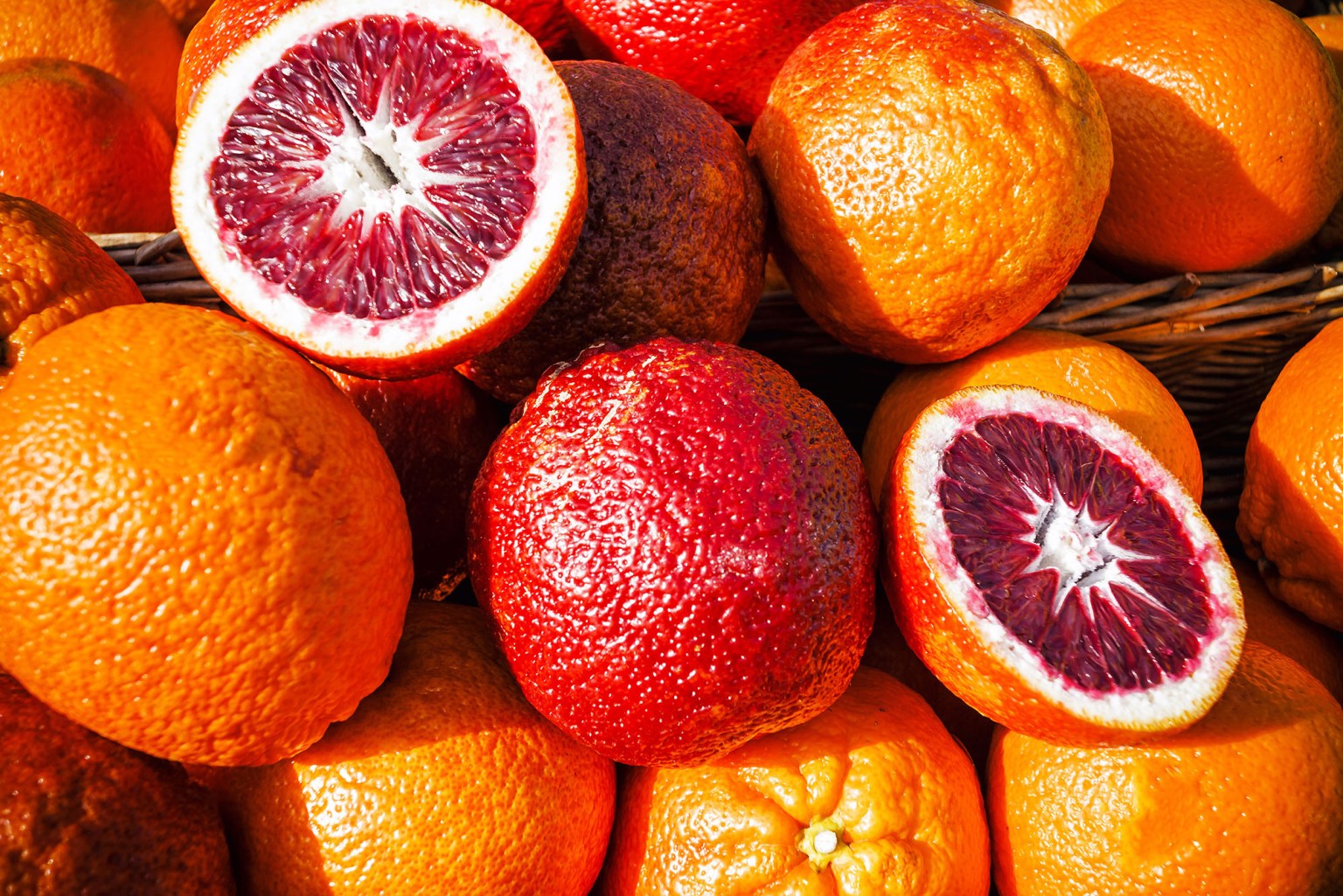 Red Fruit with Orange Inside