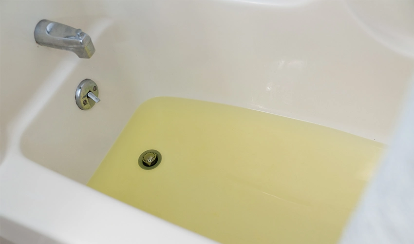 Why Is My Bath Water Yellow