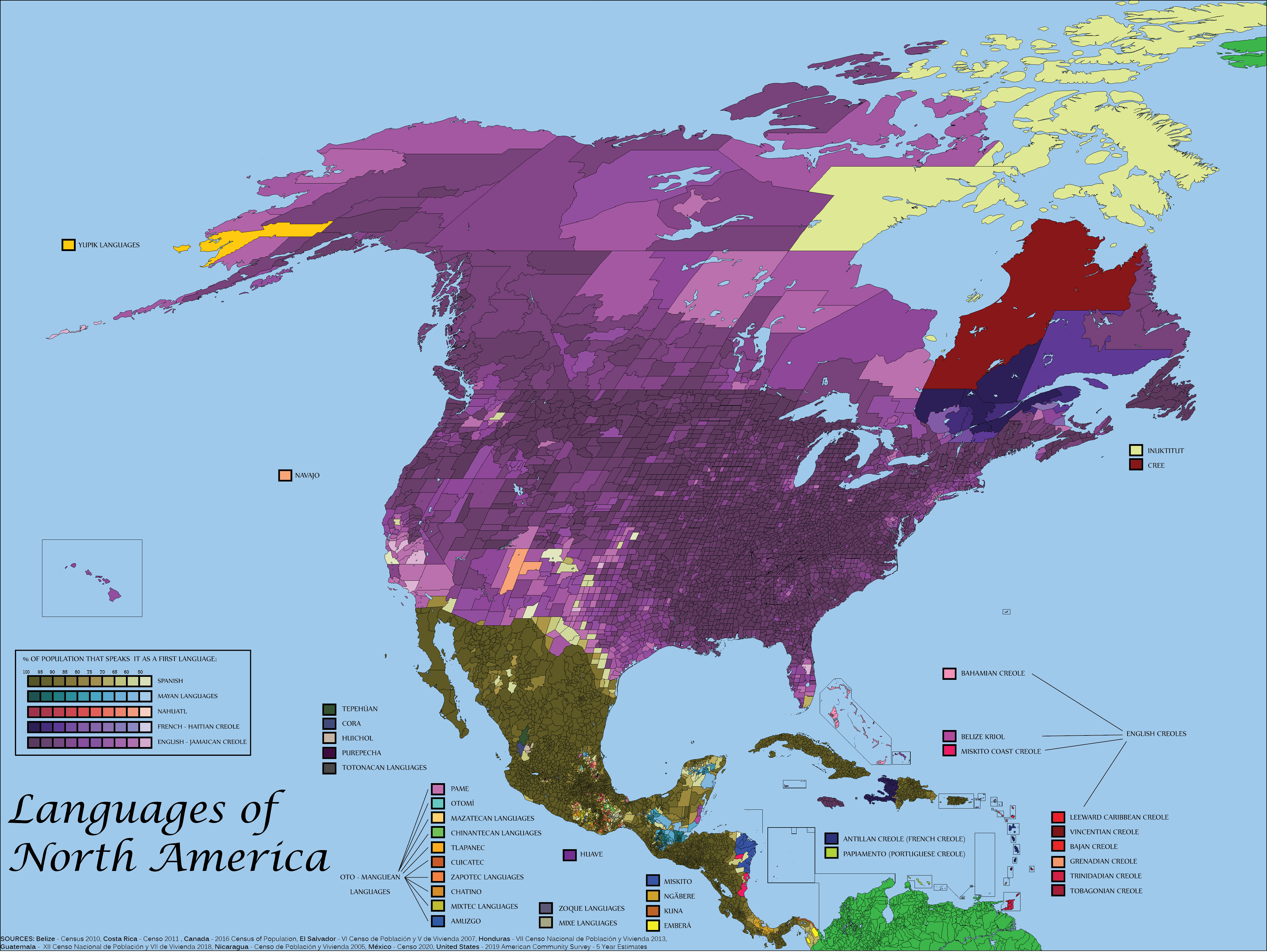 How Many Languages Are Spoken in North America