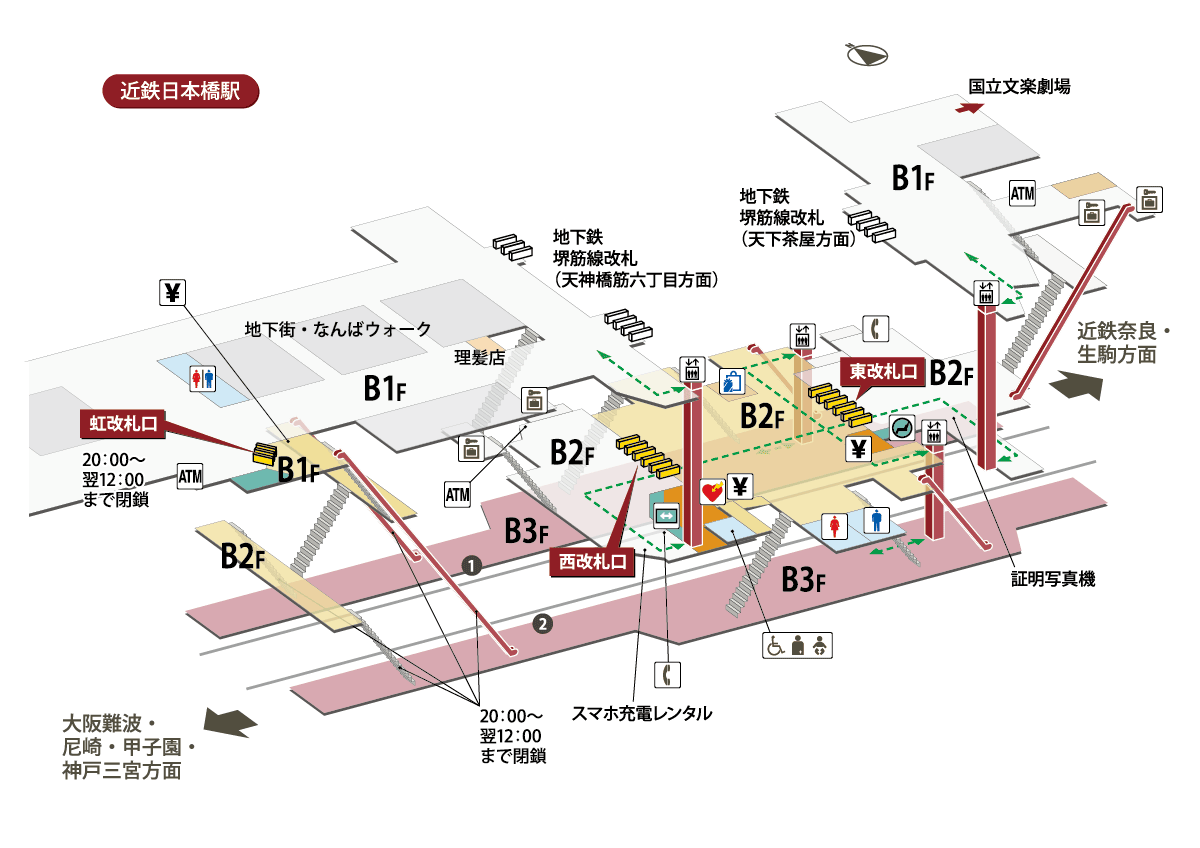 黒門市場と阪神線へ迷わず直行！完全攻略・近鉄日本橋駅活用ガイド