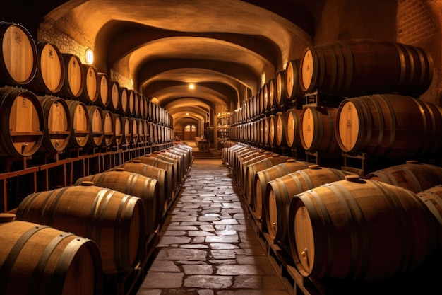 Aging Wine in Barrels