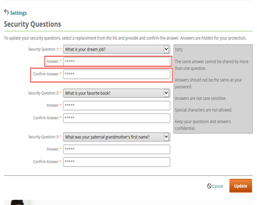 How to Change Security Questions Regions
