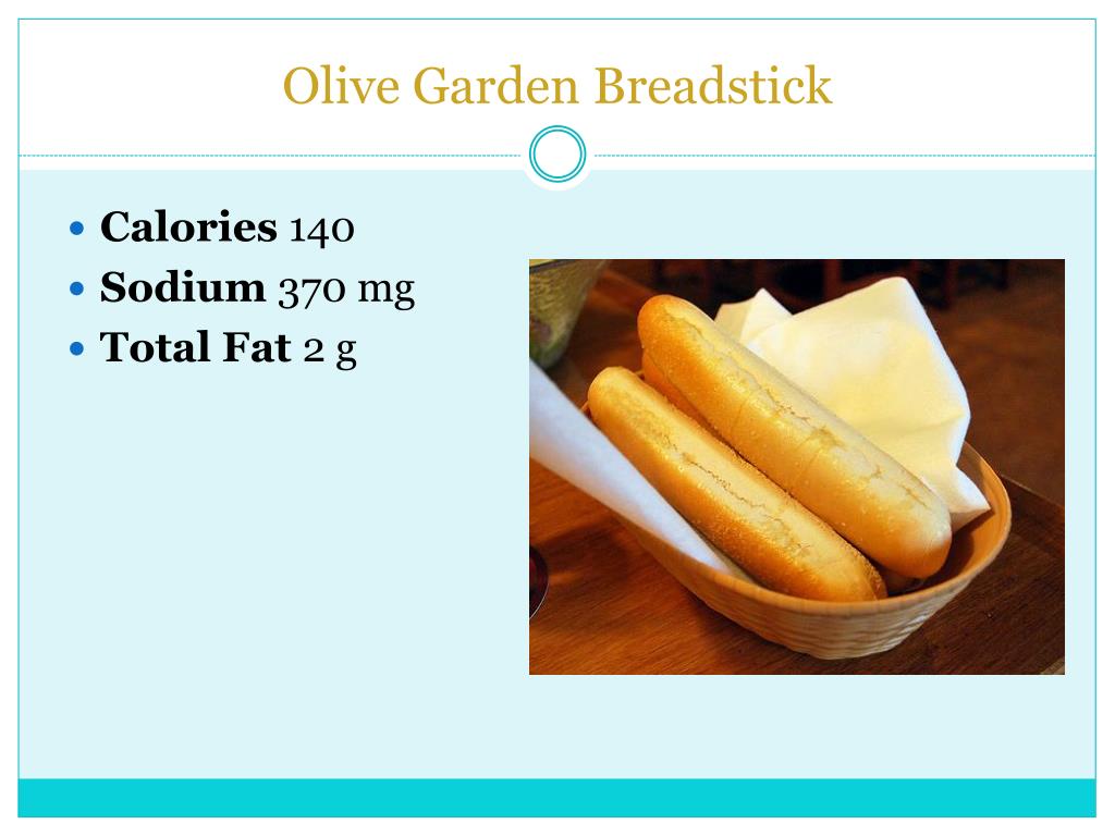Calories in an Olive Garden Breadstick