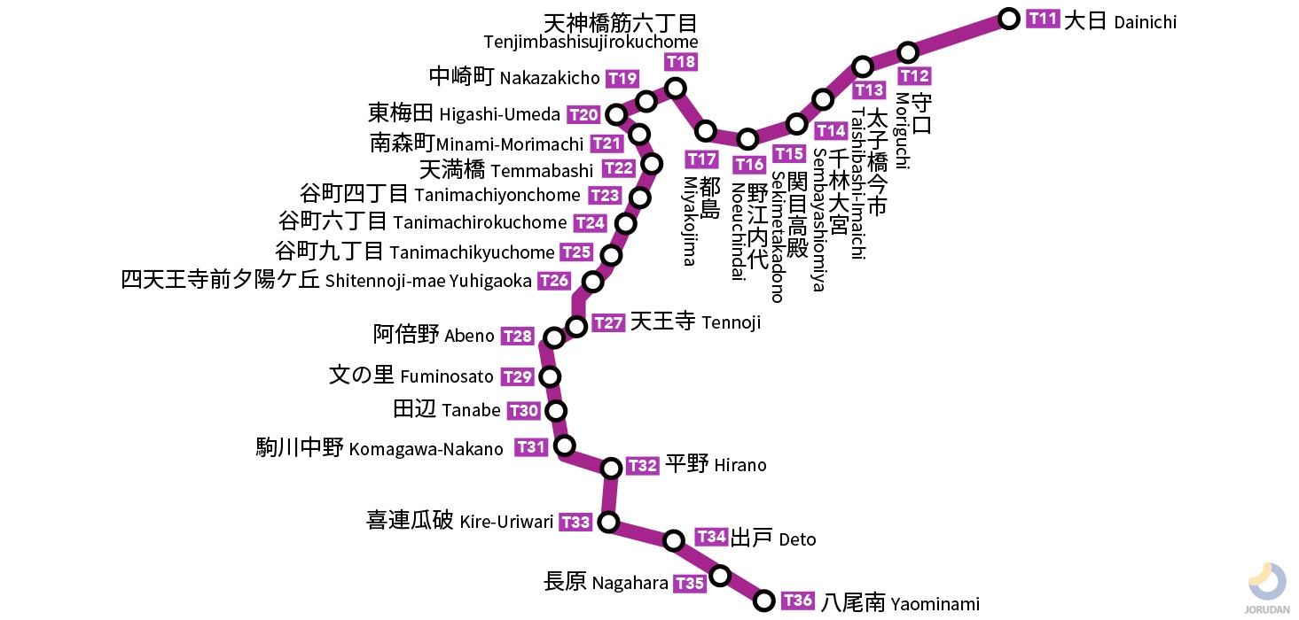 谷町線路線図の穴場を徹底解説！東梅田・天王寺の混雑回避ルート