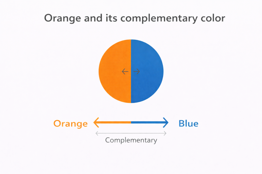 Complementary Colours Blue and Orange