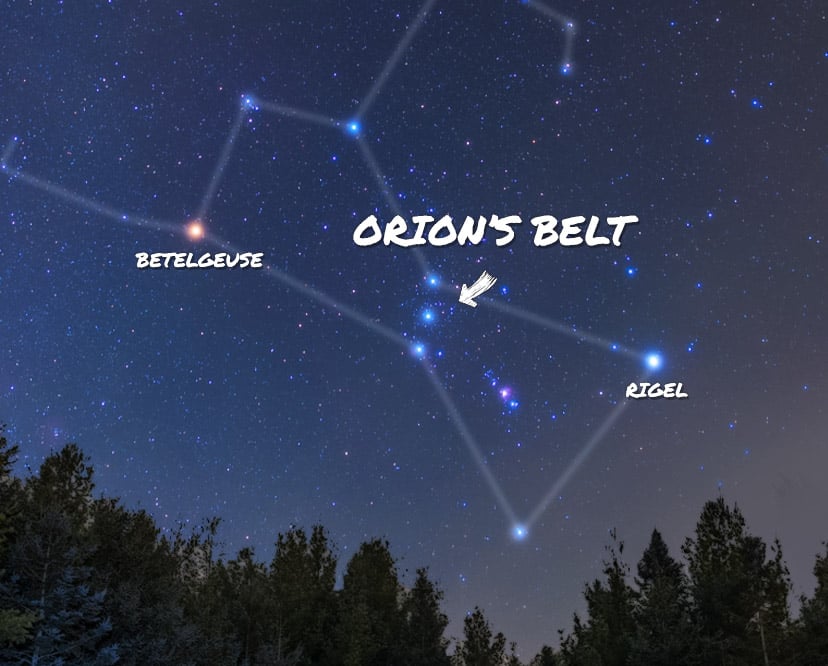 Constellation with 3 Stars Across Its Middle