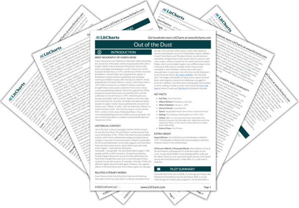 Out of the Dust Quotes with Page Numbers