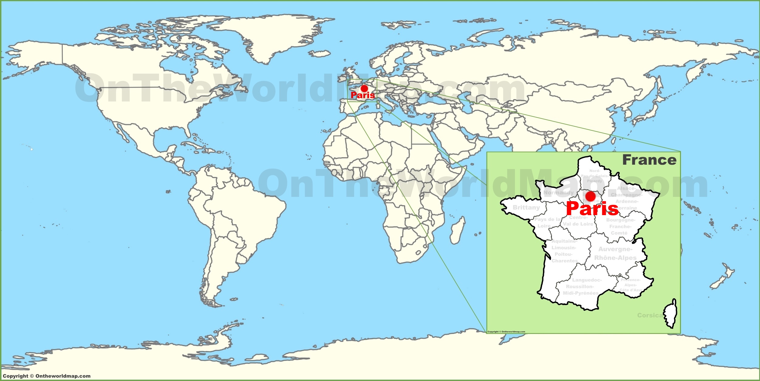 Continent of Paris France