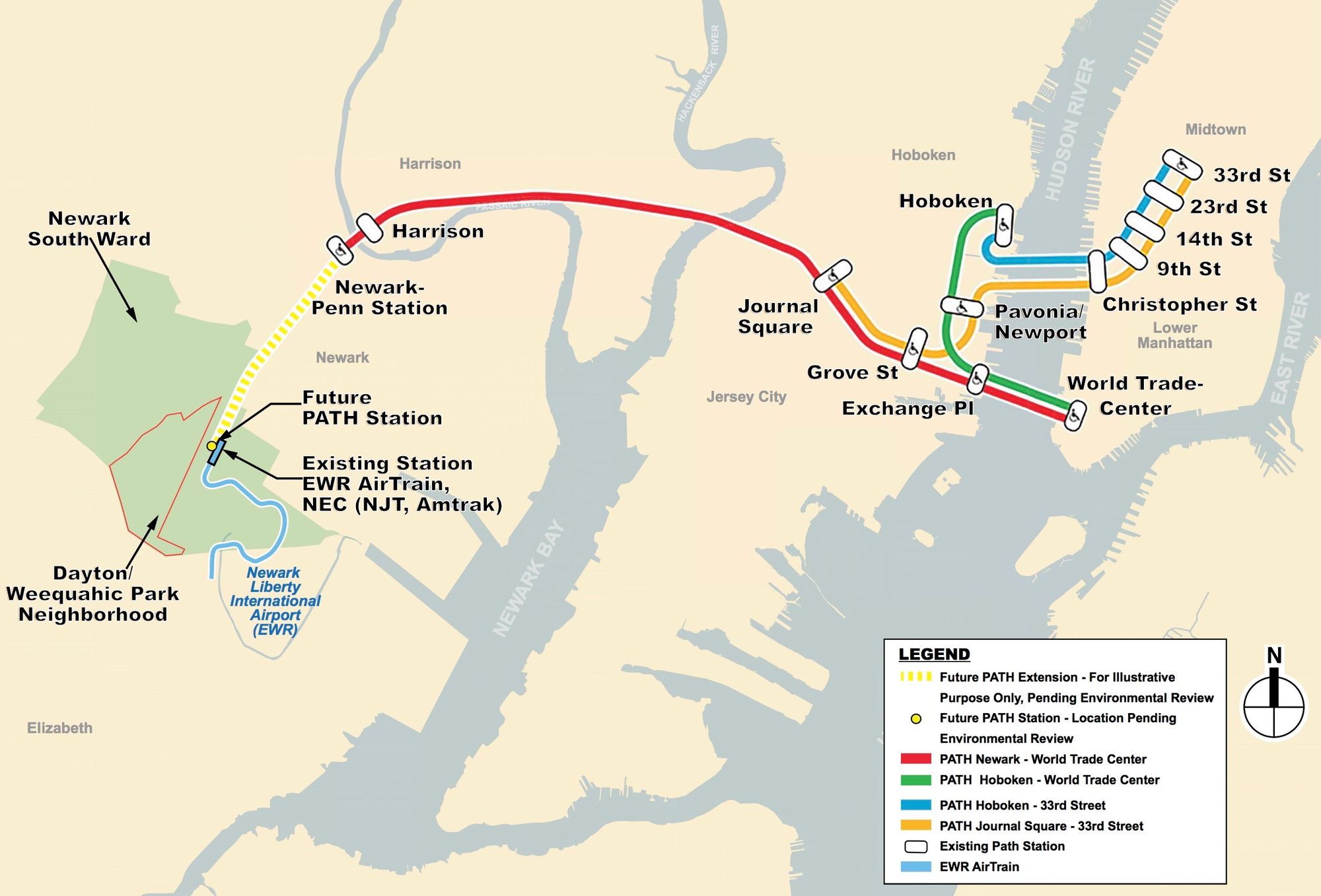 Train from Newport to Nyc