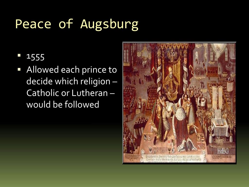 Peace of Augsburg Ambiguities Thirty Year's War Historiography