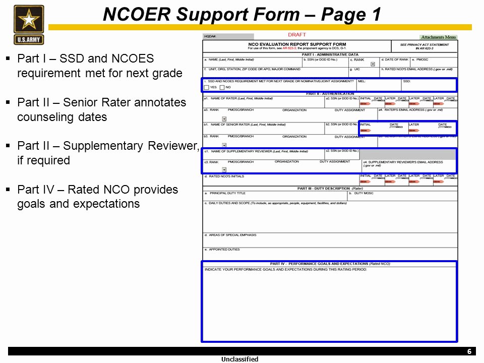 Performance Goals and Expectations Ncoer Examples