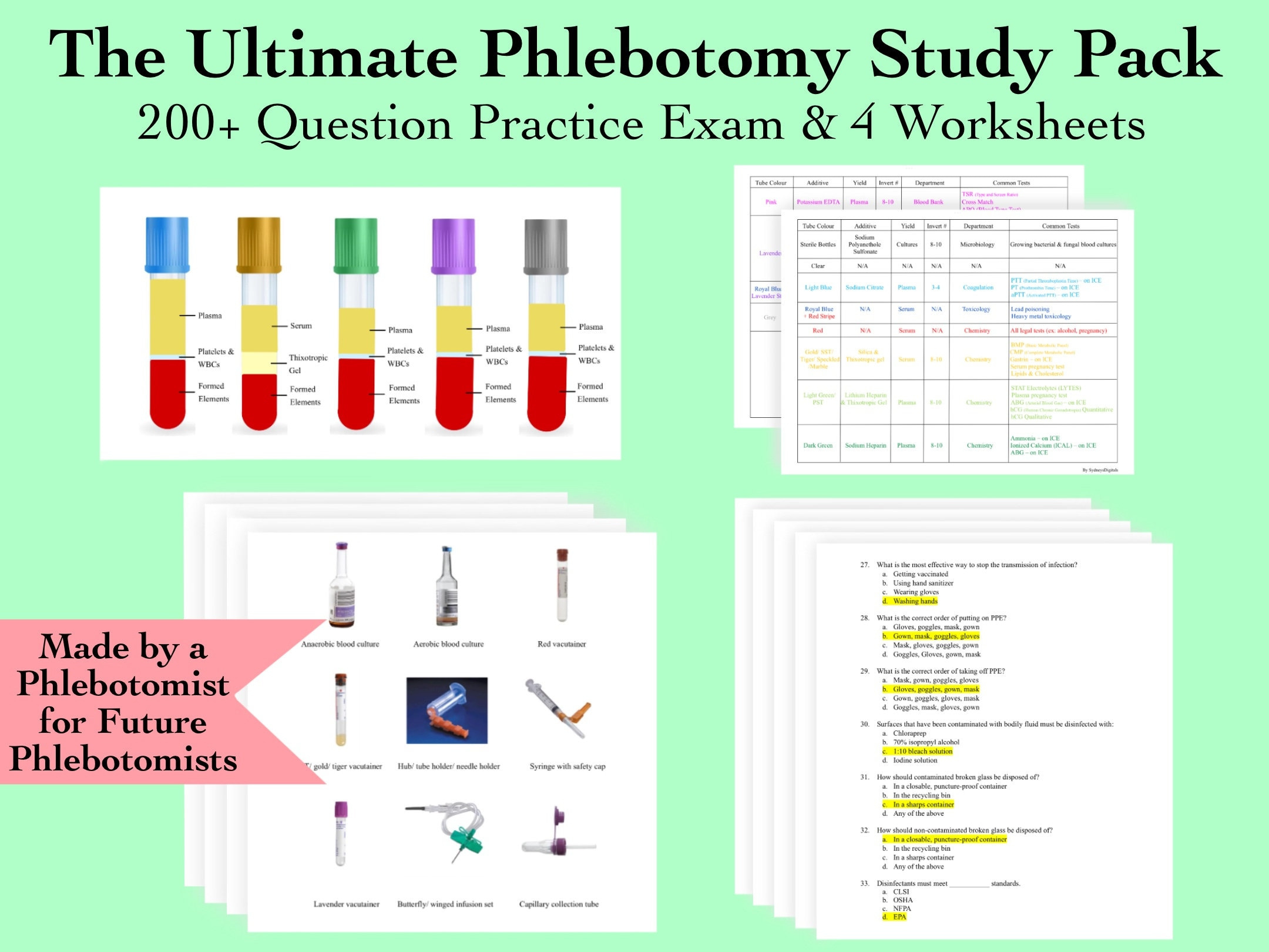 Phlebotomy National Exam Practice Test Free
