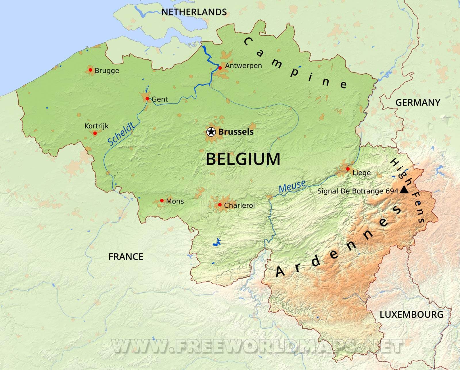 Belgium Physical Geography
