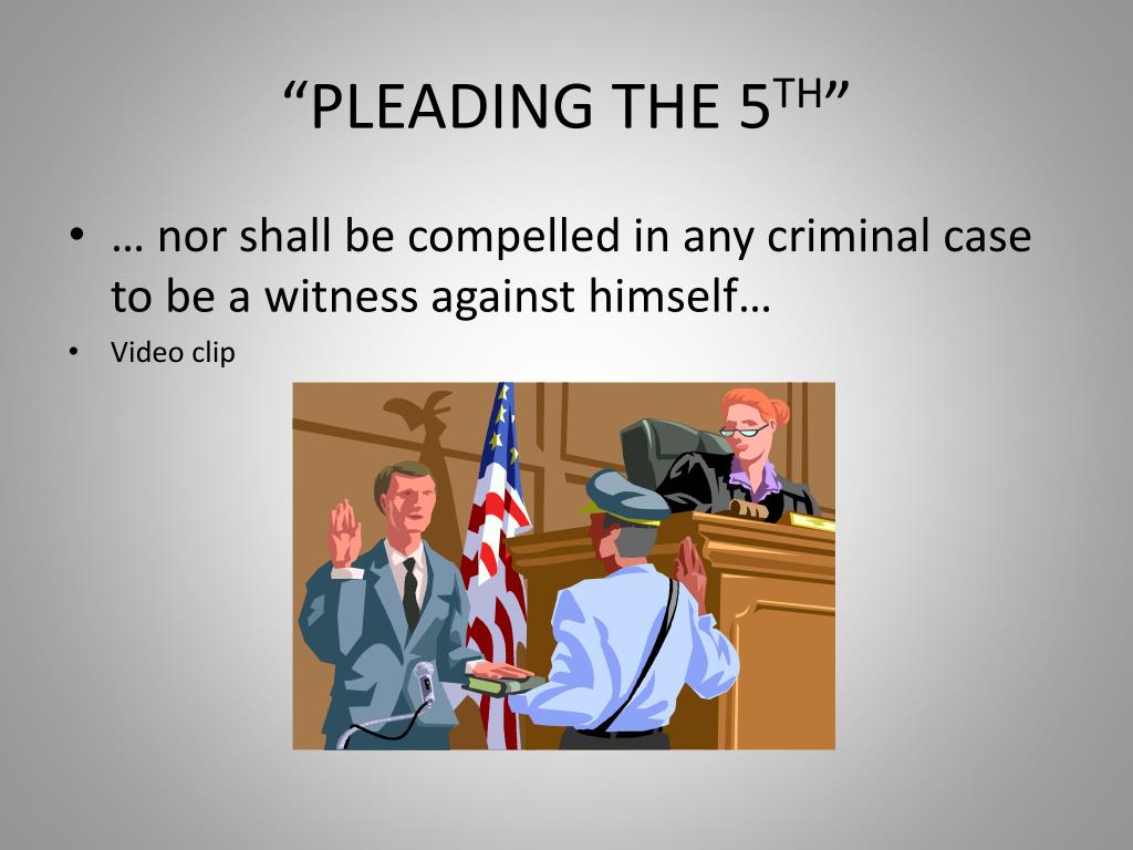What Is Plead the 5Th