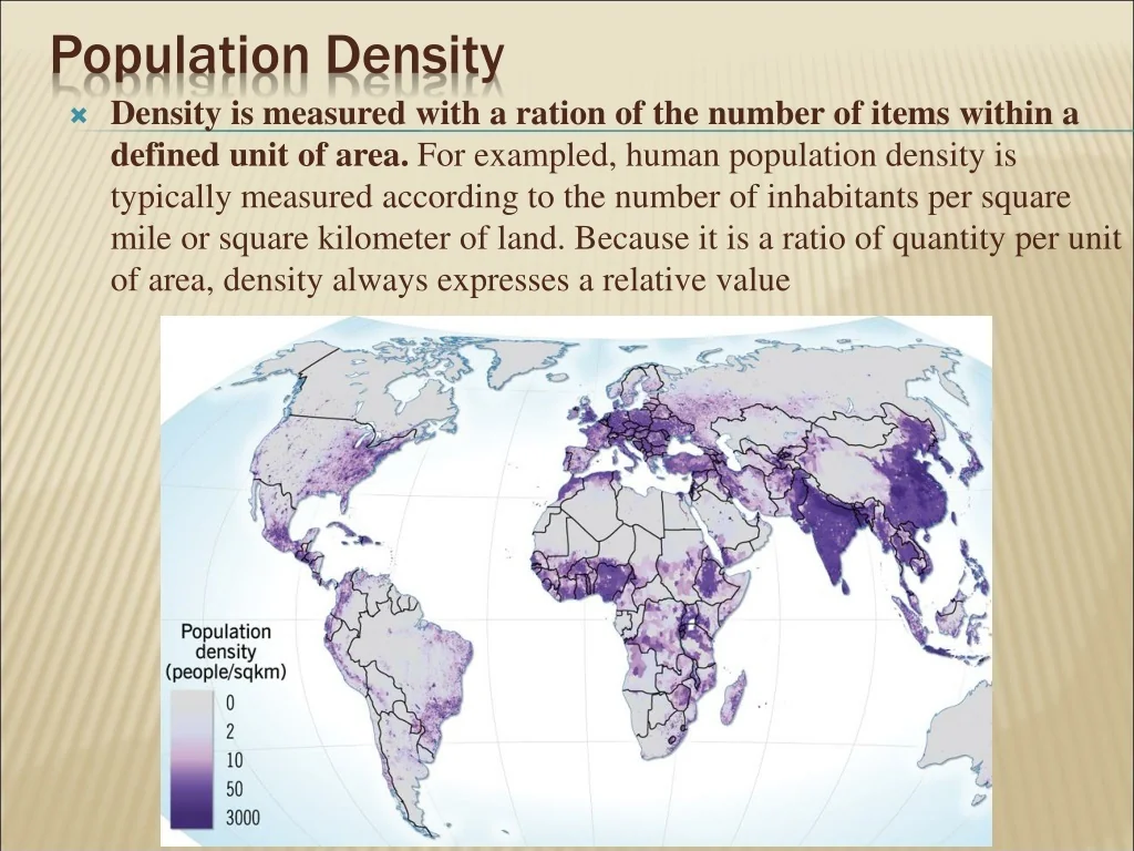 What's the Definition of Population Density