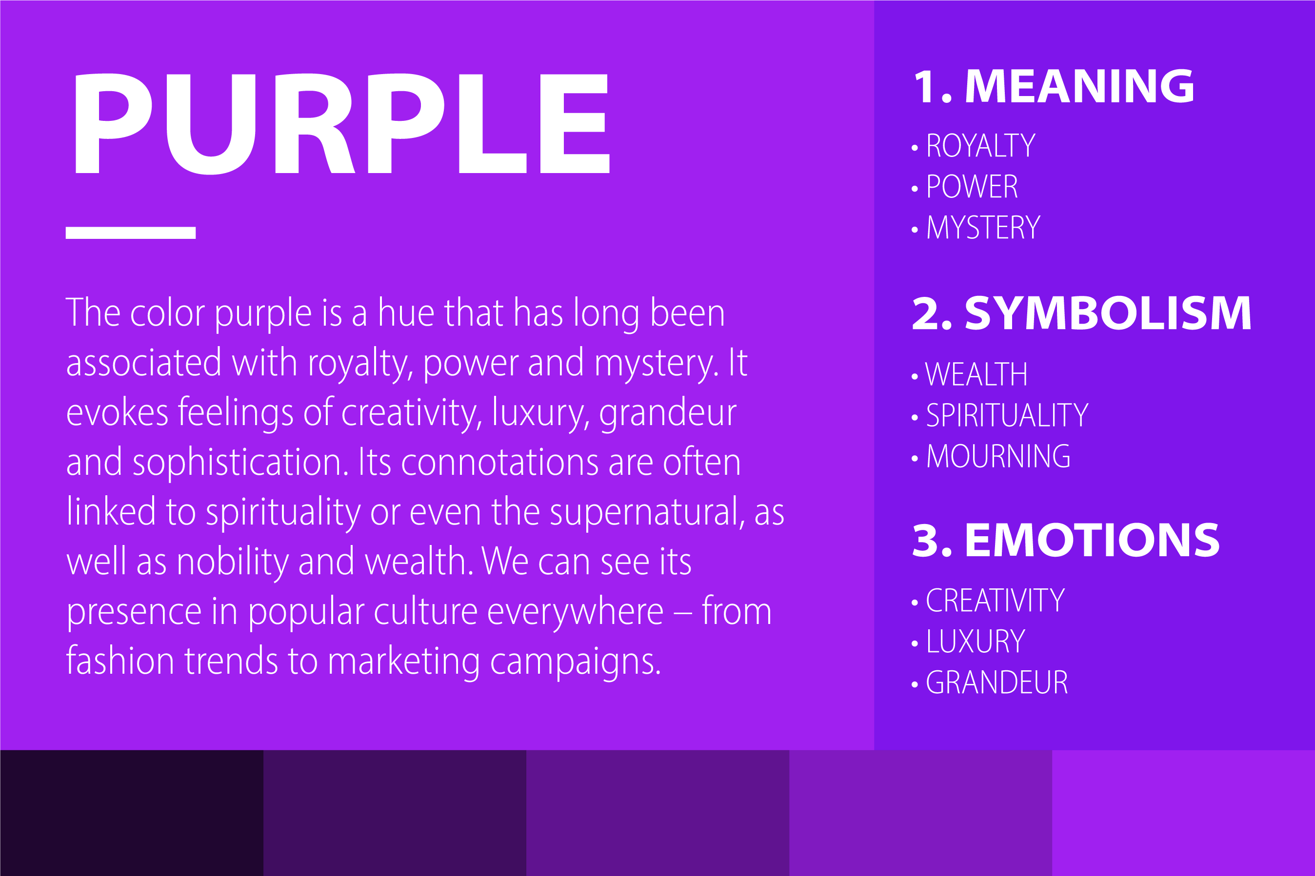 What Does Color Purple Signify