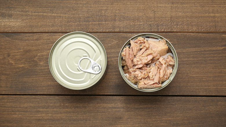 Open Can of Tuna in Fridge