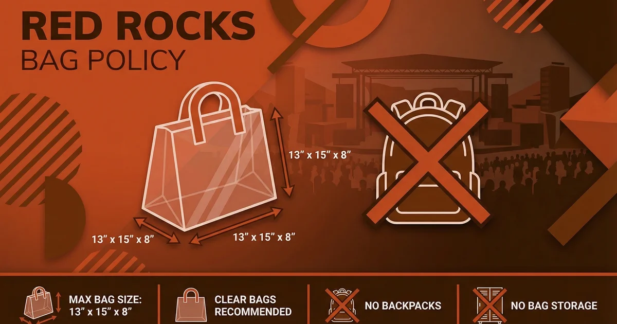 Red Rocks Clear Bag Policy