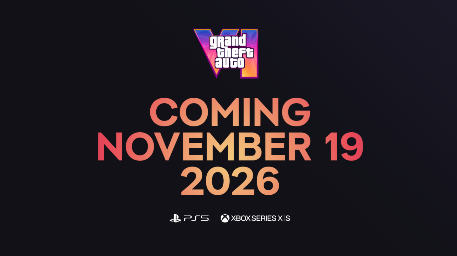 When Does Gta 6 Release Official Launch Date November 19 2026 on Ps5 and Xbox
