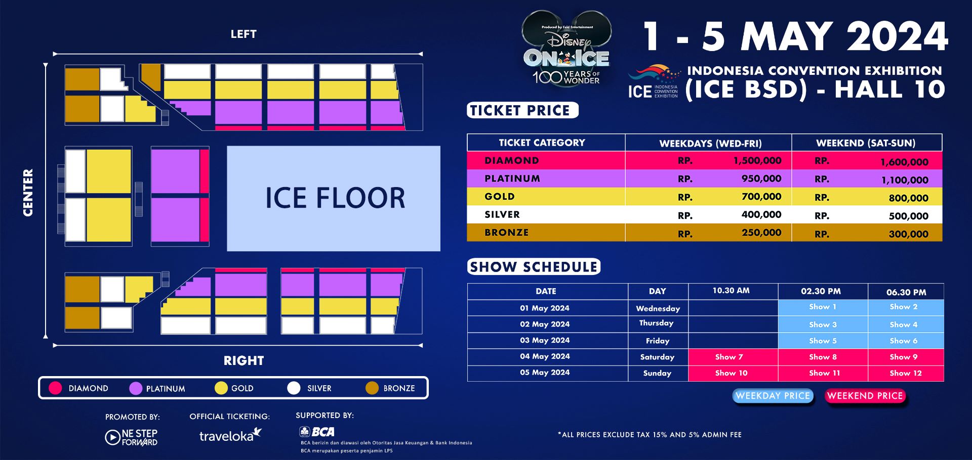 Disney on Ice Seating Plan O2 Arena