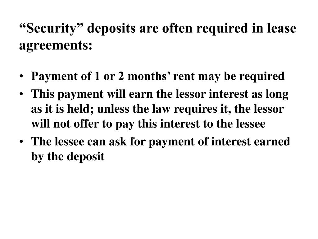 Do You Pay Security Deposit Before Signing a Lease