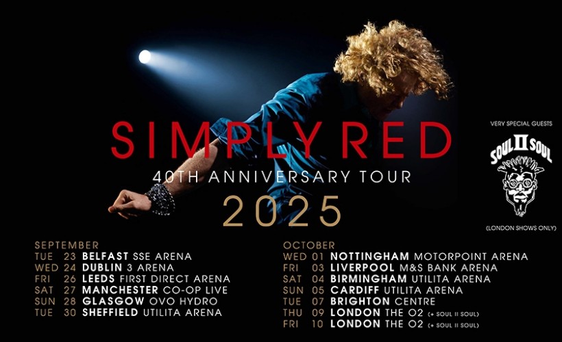 Simply Red 40Th Anniversary Tour Setlist
