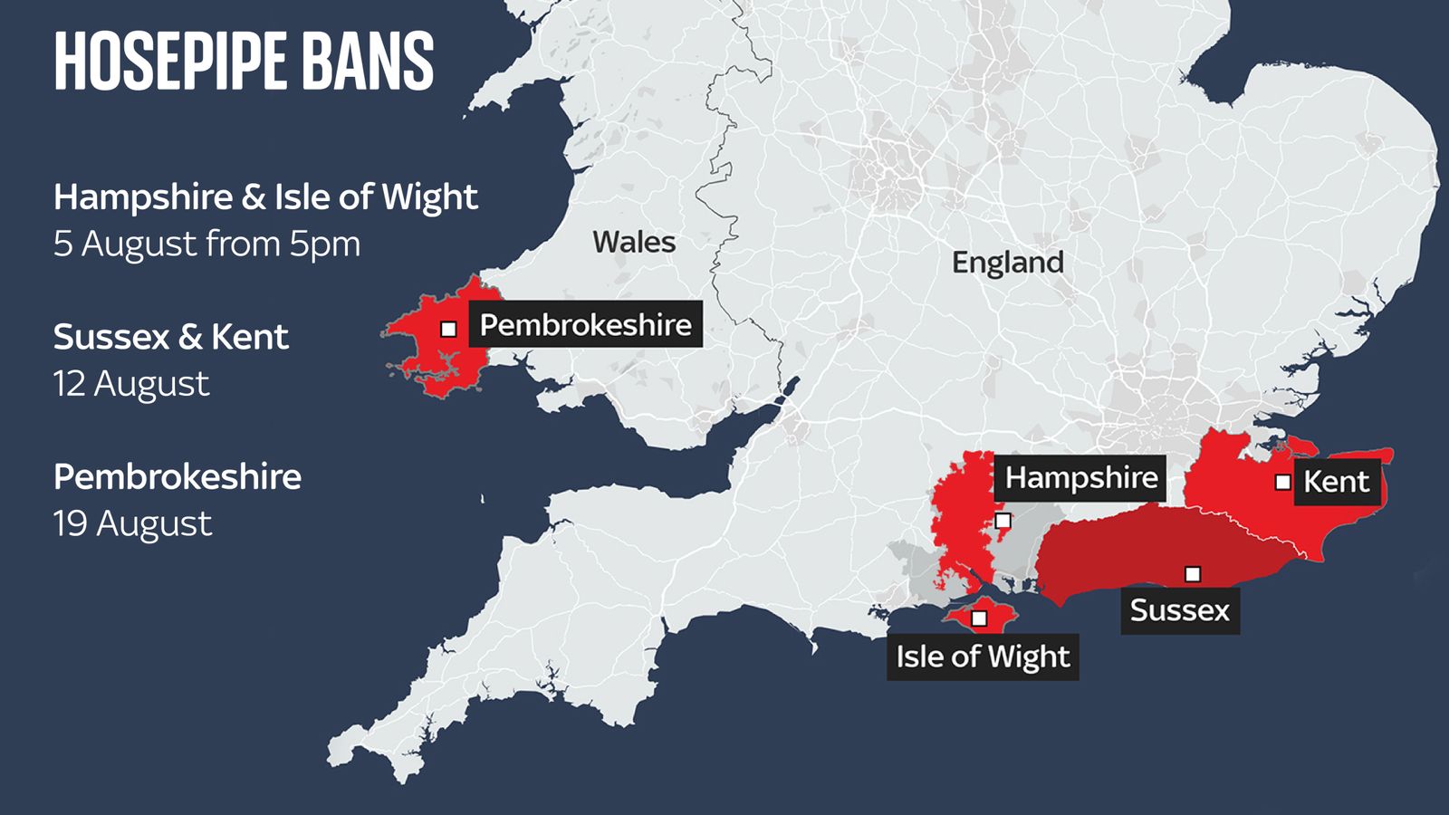 Where Are Hosepipe Bans in Place